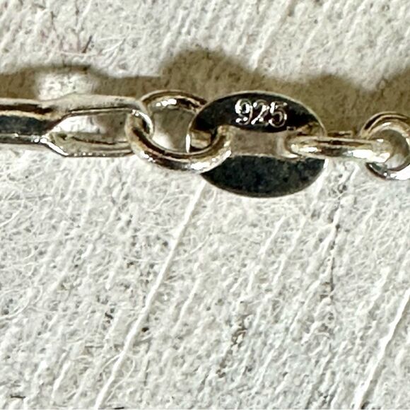 Sterling silver agate slice pendant necklace - Picture 6 of 11